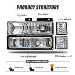 ADCARLIGHTS rear housing detail with factory-style electrical connector for easy install
