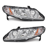 ADCARLIGHTS front assembly on Civic showing OE fit and improved clarity