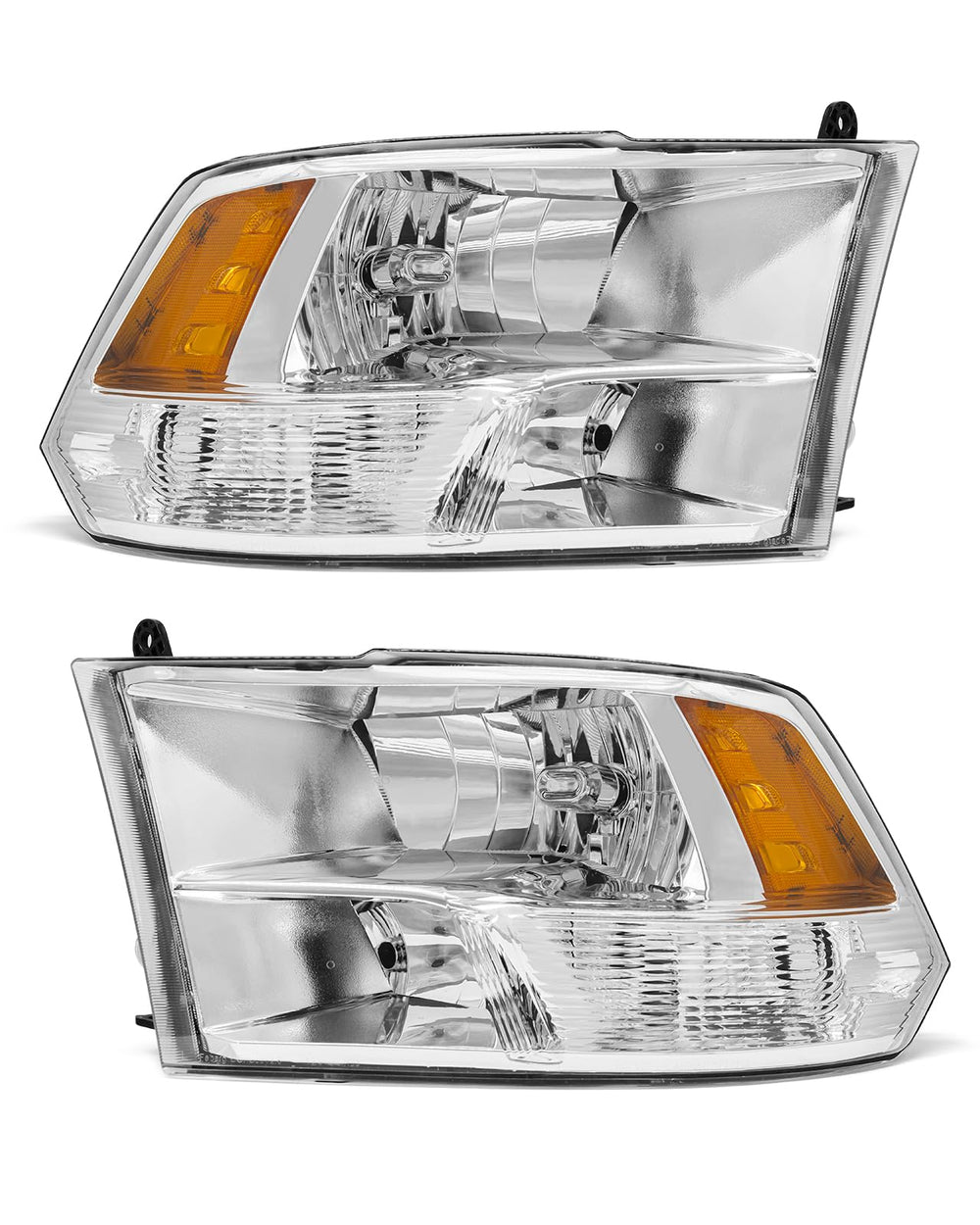 ADCARLIGHTS front assembly showing OE fit and clean lens benefit