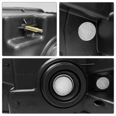 ADCARLIGHTS lens close-up showing clear PC material and UV coating benefit