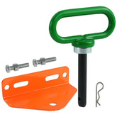 Adorish hitch bracket front view showing sturdy build and powder coat