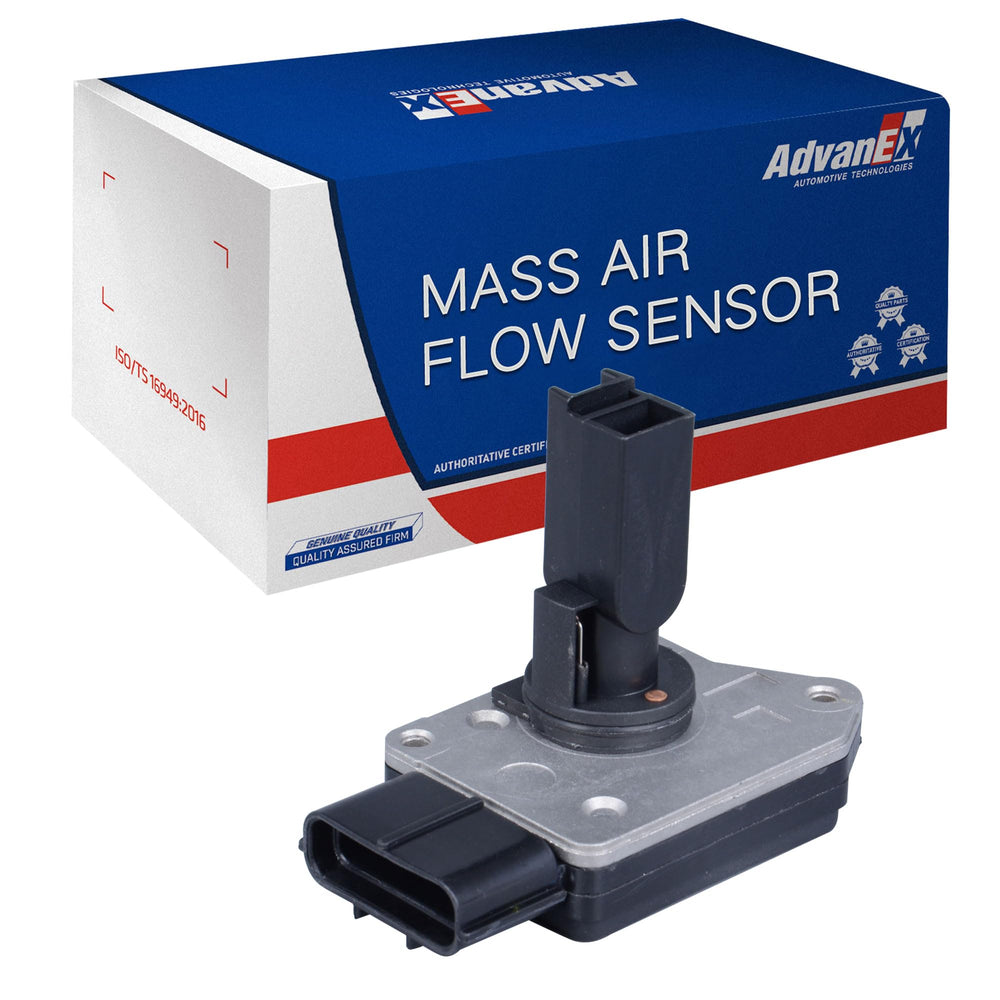 AdvanEX MAF sensor front view showing fit and mounting for quick replacement