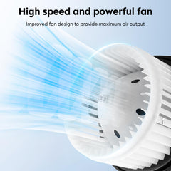 Aeagle blower motor fan close-up highlighting airflow design and quieter operation