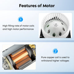 Aeagle blower motor mounting and connector detail ensuring easy plug-and-play installation