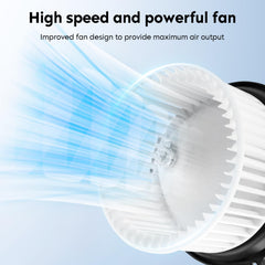 Aeagle blower side profile showcasing compact fit and easy installation benefit
