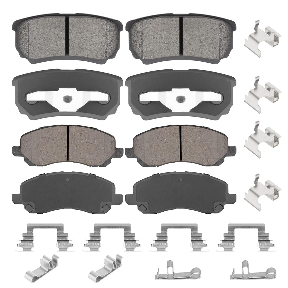 Aeagle front and rear packaging showing full 8PCS kit and fitment details, clarity benefit