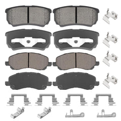 Aeagle front and rear packaging showing full 8PCS kit and fitment details, clarity benefit
