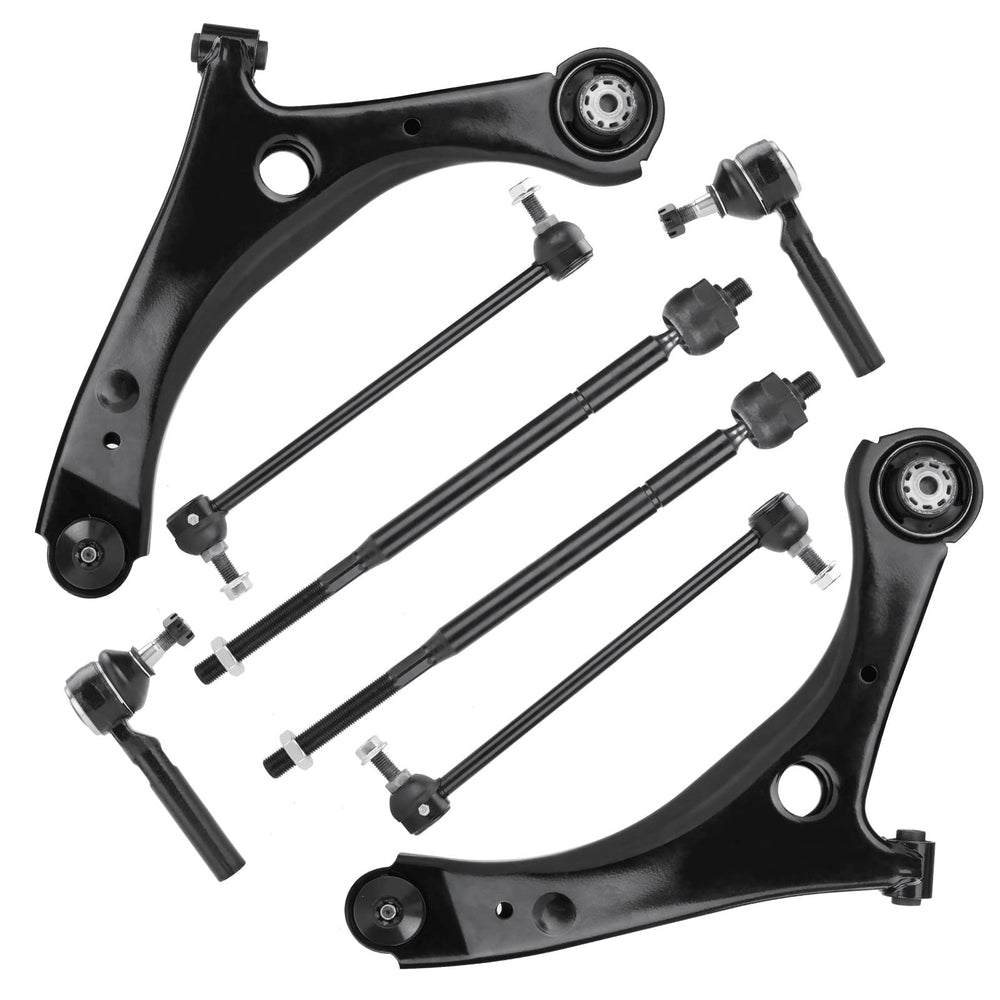 Aeagle front lower control arm kit packaging showing complete parts and fitment benefit