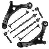 Aeagle front lower control arm kit packaging showing complete parts and fitment benefit