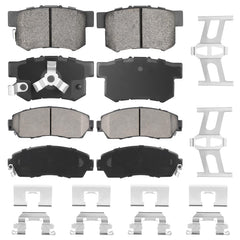 Aeagle front ceramic pads and packaging showing complete kit benefit