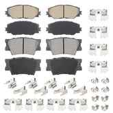 Aeagle front and rear brake pads set front view showing fitment clarity and quiet braking