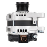 Aeagle alternator front view showing full housing and benefits of direct fit
