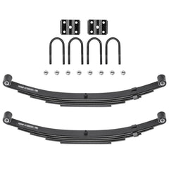 Aeagle front view of both 5-leaf double-eye springs showing complete kit benefits