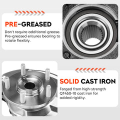 AEagle knuckle hub closeup showing bearing detail for reduced vibration