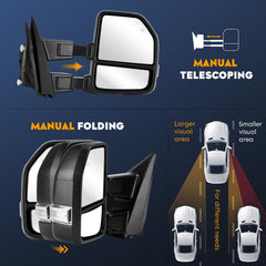 Aeagle manual telescoping action extended to show increased trailer view