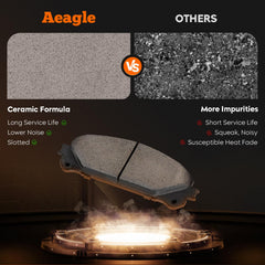 Aeagle close-up of grooved ceramic surface, shows improved ventilation and low noise