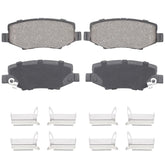 Aeagle rear brake pads front view showing complete 4PCS set and fitment benefit