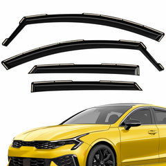 AEROGUYS front packaging showing Kia K-5 custom-fit visors and full set benefit