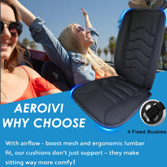 AEROiVi lumbar pillow closeup highlighting contouring for improved posture
