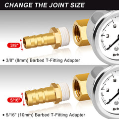 AetralYB barb adapters and 1/8" NPT thread showing flexible installation options