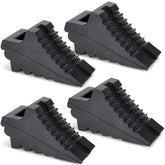 AFA Tooling Approved for Automotive front view of 4-pack wheel chocks showing size and rugged profile for secure parking