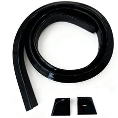 AFATEBOX spoiler length comparison with measuring tape showing 150cm trim-to-fit flexibility