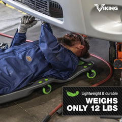 AFF Viking caster detail with ball-bearing wheels for smooth, oil-resistant glide
