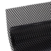AggAuto front view of full 47x16 inch black grill mesh showing coverage and finish