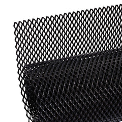 AggAuto front view of full 47x16 inch black grill mesh showing coverage and finish
