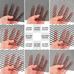 AggAuto side profile demonstrating the mesh trimmed and gently bent for shape