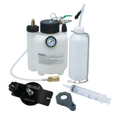 AGM front view of brake bleeder kit showing compact design and portability