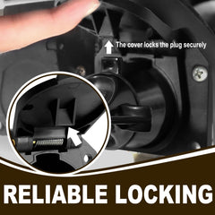 Agrieyes socket with spring dust covers protecting terminals from moisture