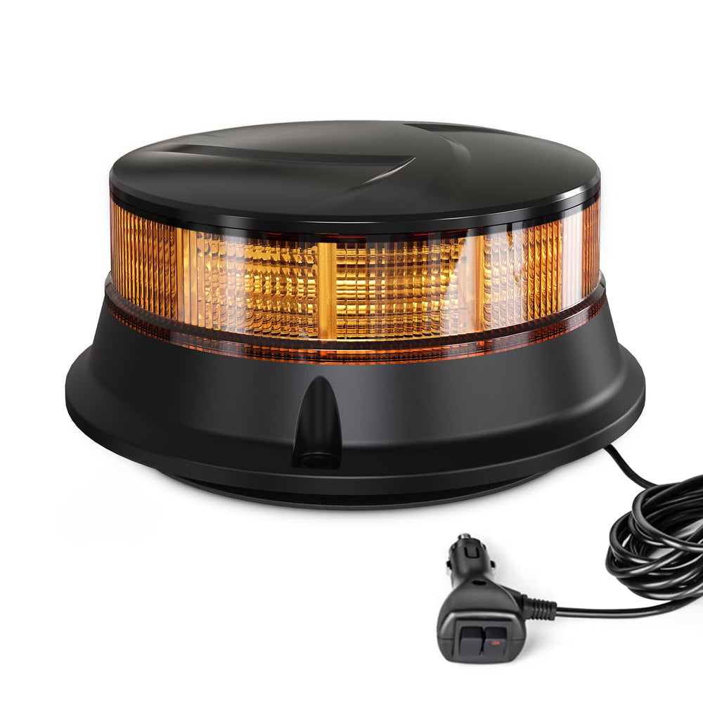 Agrieyes W16M front view showing amber lens and 360° visibility benefit