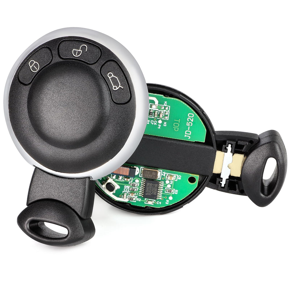 Aichiyu front view of fob showing buttons and housing, quick identification benefit