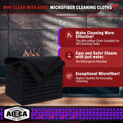 AIDEA single folded cloth close-up showing soft lint-free finish