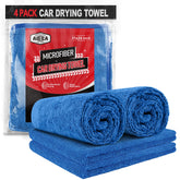 AIDEA front packaging showing four large blue towels and product benefits