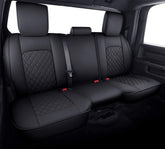 Aierxuan front view of fitted back seat cover showing precise fit and protection