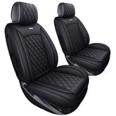 Aierxuan front seat covers front view showing tailored fit and upgraded interior