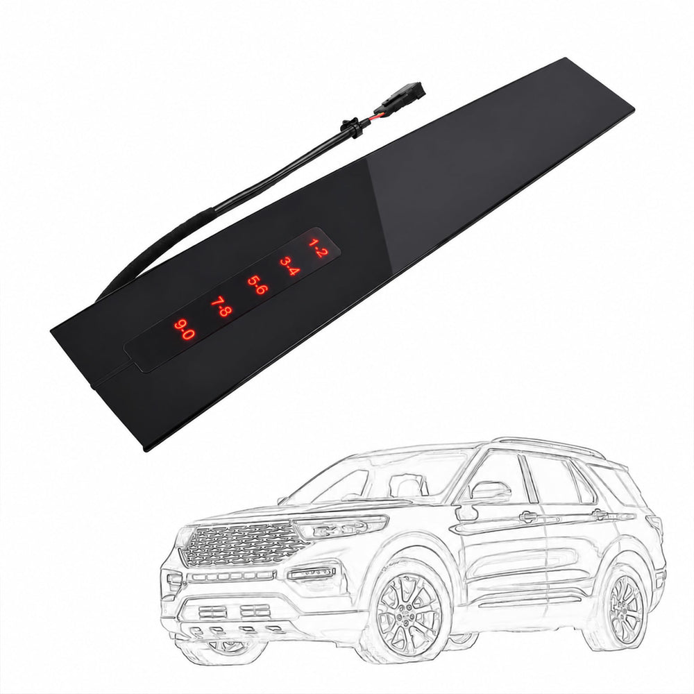 AIKEPT front view of B-pillar trim showing clean gloss finish and OEM look