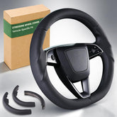 Aimato front view on Tesla wheel showing fitted cover and neat finish for protection