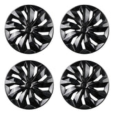 Aiqiying front view hubcap pack showing clean finish and uniform styling benefit