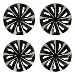 Aiqiying front view of four 15-inch hubcaps showing clean stylish look and protection