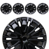 Aiqiying front view of hubcaps showing full set and packaging protecting wheels