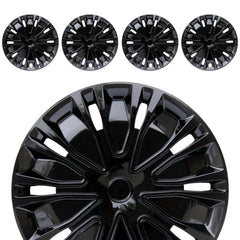 Aiqiying front view of hubcaps showing full set and packaging protecting wheels