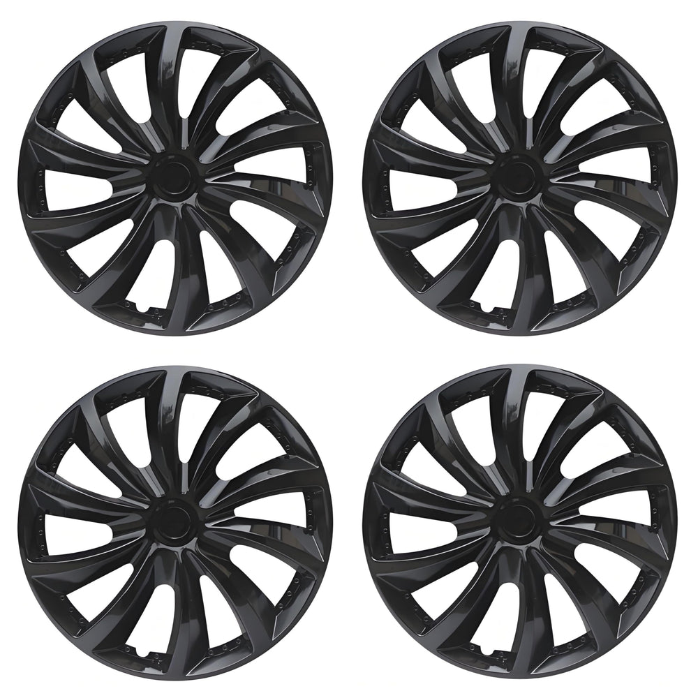 Aiqiying front view set of four hubcaps showing updated wheel appearance