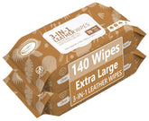 Air Jungles front packaging showing 140 wipes and size benefits