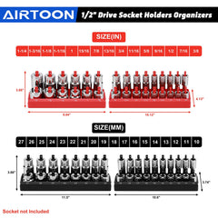 AIRTOON trays fitted inside a tool drawer showing neat socket arrangement