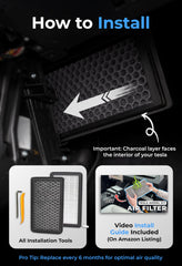 AIRVOLT installed in Tesla Model 3 cabin demonstrating clean airflow