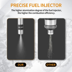 AISHAN injector top connector view showing factory-matched plug for easy installation
