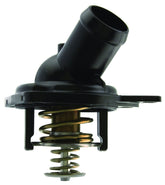 AISIN thermostat assembly front view showing housing and gasket for exact fitment benefit